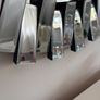 : Round Sunburst Starburst Wall Mirror - Smoked Grey Silver - 80cm Image 4