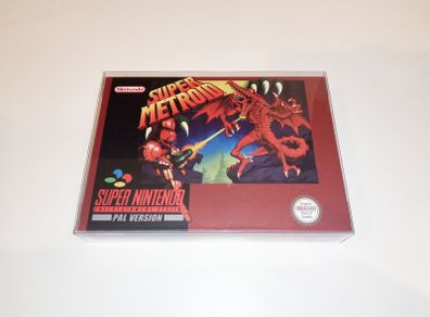 30% OFF SALE! Super Metroid Snes Repro Cartridge - Box Art - Box Protector All New Mint Reproduction - Very Limited Stock!