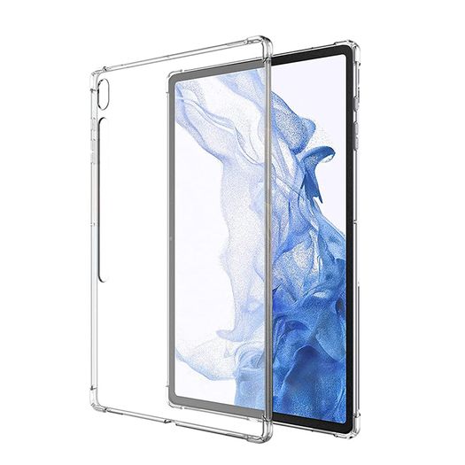 Clear Soft TPU Cover For Samsung Galaxy Tab S7 ShockProof Bumper Case