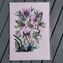 Original Watercolour Floral Painting Image 2