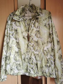 Massimo Dutti leaf print windbreak jacket UK 14