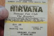 Nirvana replica concert ticket