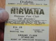 main image for ad Nirvana replica concert ticket