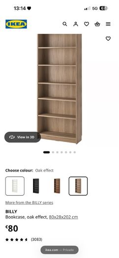 3x bookcase ikea