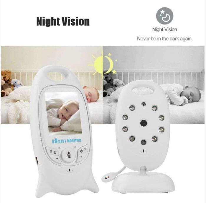 Wireless Digital Video Baby Monitor Night Vision Two Way Audio