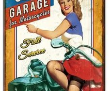 Best Motorcycle Garage : Metal Sign