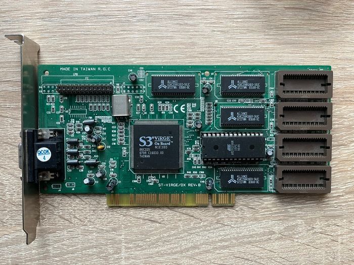 s3 virge dx vintage video card