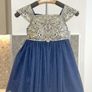 Brand New Navy & Cream Girls Dress from Sugar Plum. Age UK 2yrs / EU 92 Image 3