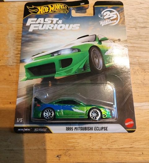 Hot Wheels Premium Fast And Furious 1995 Mitsubishi Eclipse Chase 1/5