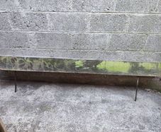 Railway sleeper 2.4m long with ground spikes