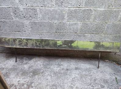 Railway sleeper 2.4m long with ground spikes