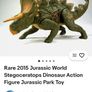 Jurassic World Stegoceratops Dinosaur Figure Jurassic Park Dino Toy Hasbro 2015 Image 6