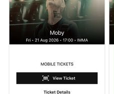 Moby Tickets x 2