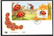 2003 Ireland Fauna &amp; Flora (Beetles) Commemorative Stamp Miniature Sheet An Post First Day Cover (FDC)