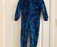 Boys fleece hooded onesie