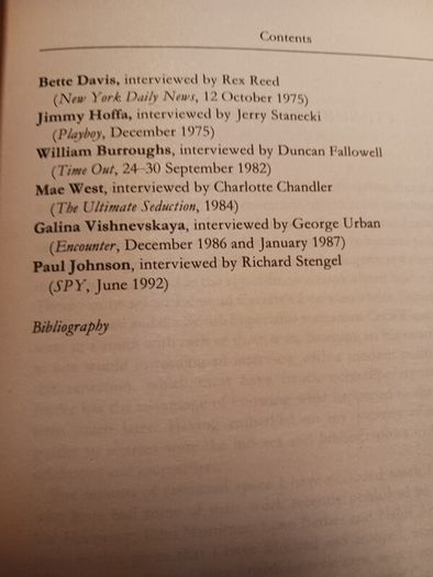 The Penguin Book of Interviews/ 1859 - to present day/1994