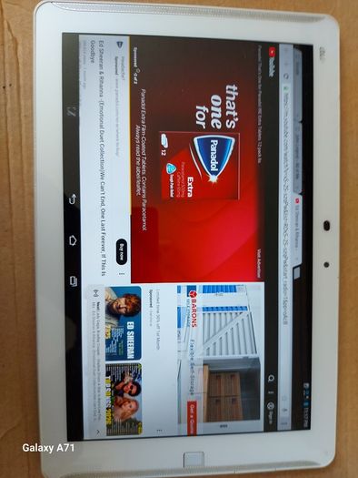 ARROWS 10.1 inch Tablet, Model FJT21, 64GB, in excellent condition, great for youtube and watching movies