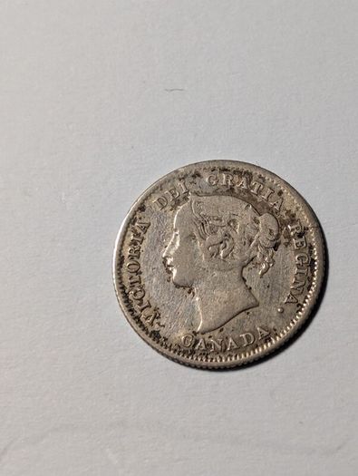 Canada silver 5 cent 1871.