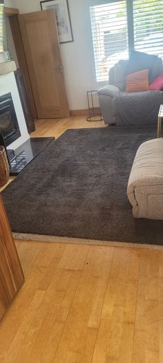 Large Dark Grey Rug