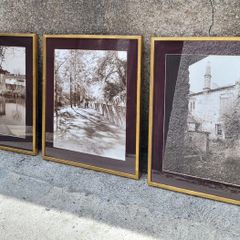 Vintage framed trio of signed photography stills of kilkenny