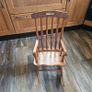 Mini ocking chair kids vintage pine solid piece Image 5