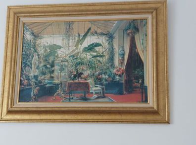 Large stunning picture in high quality, heavy frame
