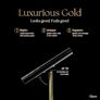 Luxurious Gold Trifold Vanity Mirror Image 9