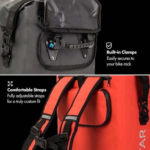 25L Black Pannier Bag