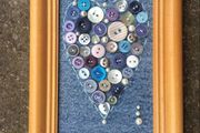 Button Heart Canvas