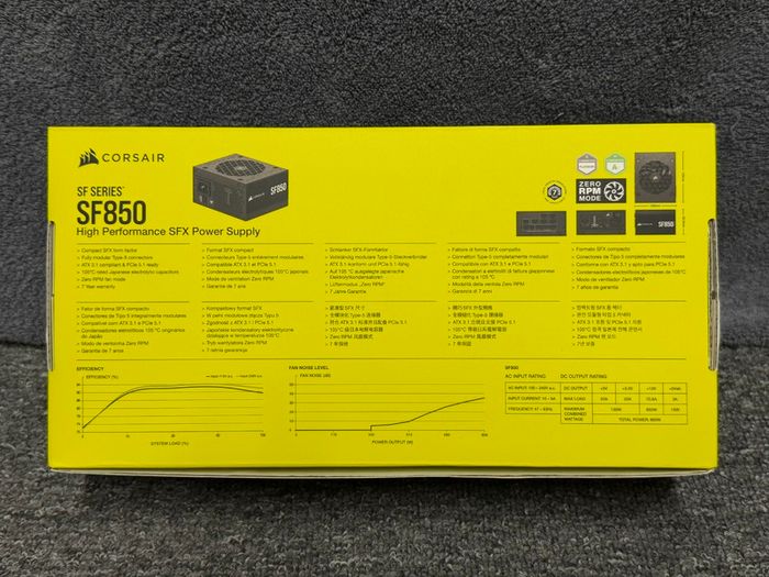 CORSAIR SF Series SF850 Fully Modular 80 PLUS Platinum SFX Power Supply (UK)