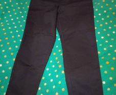 Gallery navy cotton sateen pants, size 10