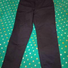 Gallery navy cotton sateen pants, size 10