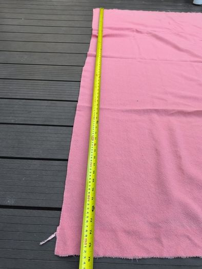 Vintage Dripsey Pure New Wool Pink Fabric Blanket 190 x 150 cm