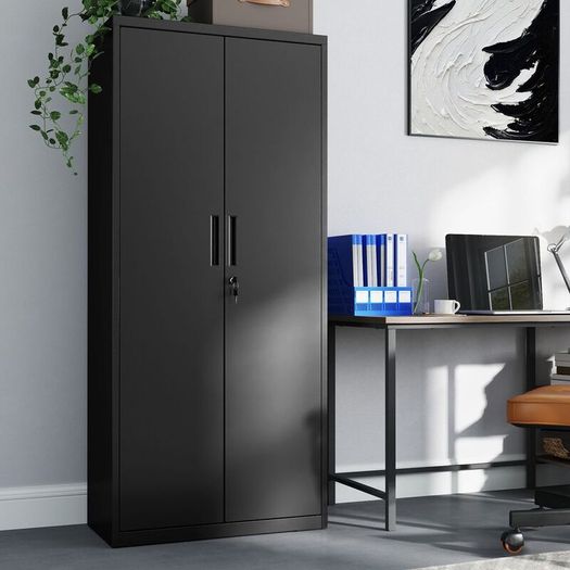 Multi purpose storage cabinet (Matt black) - FREE DELIVERY