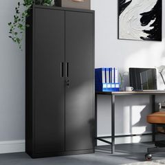 Multi purpose storage cabinet (Matt black) - FREE DELIVERY