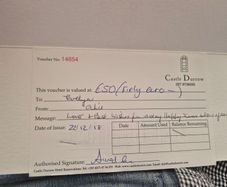 Castle Durrow Voucher