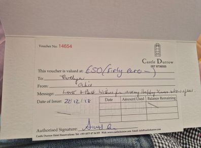 Castle Durrow Voucher