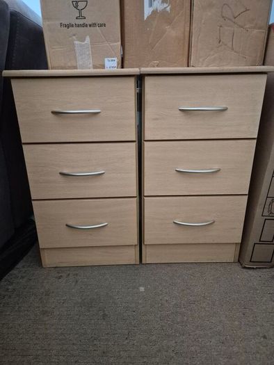 Bedside Lockers Pair
