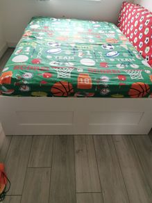 IKEA storage bed with mattress