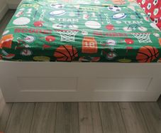 IKEA storage bed with mattress
