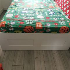IKEA storage bed with mattress