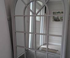 arched Hampton style mirror
