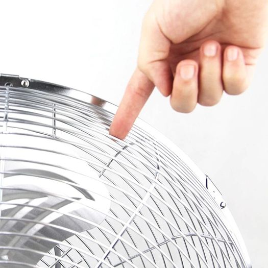 12" High velocity chrome gym free stand fan cooling fan industrial fan 3 speed desk fan table fan sturdy housing high airflow powerful (FREE SHIPPING)