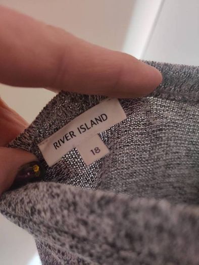 River Island J'adore grey jumper size UK18 EU46 Postage included