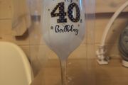 birthday glass