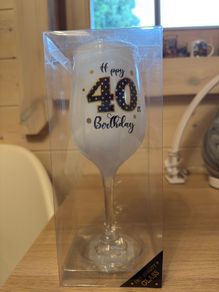 birthday glass