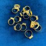 Set of 14 gold tone adjustable rings Image 3