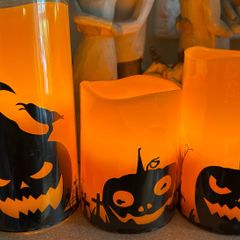Battery powered Halloween candles