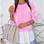 Women's pink floral sweater size uni Image 5