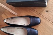 Barminton Ocean Blue Metalic Leather Shoes (39)